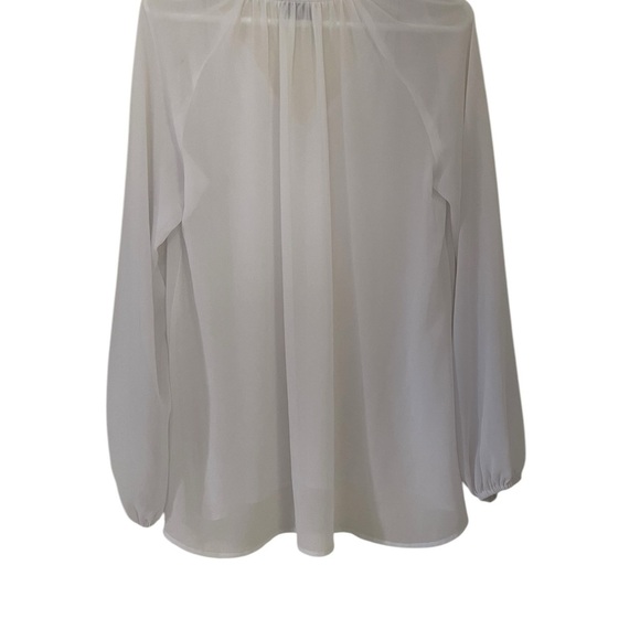 Show Me Your Mumu Margot Tunic in White‎ Peasant Top Sheer Guaze Small EUC Boho - Picture 10 of 10